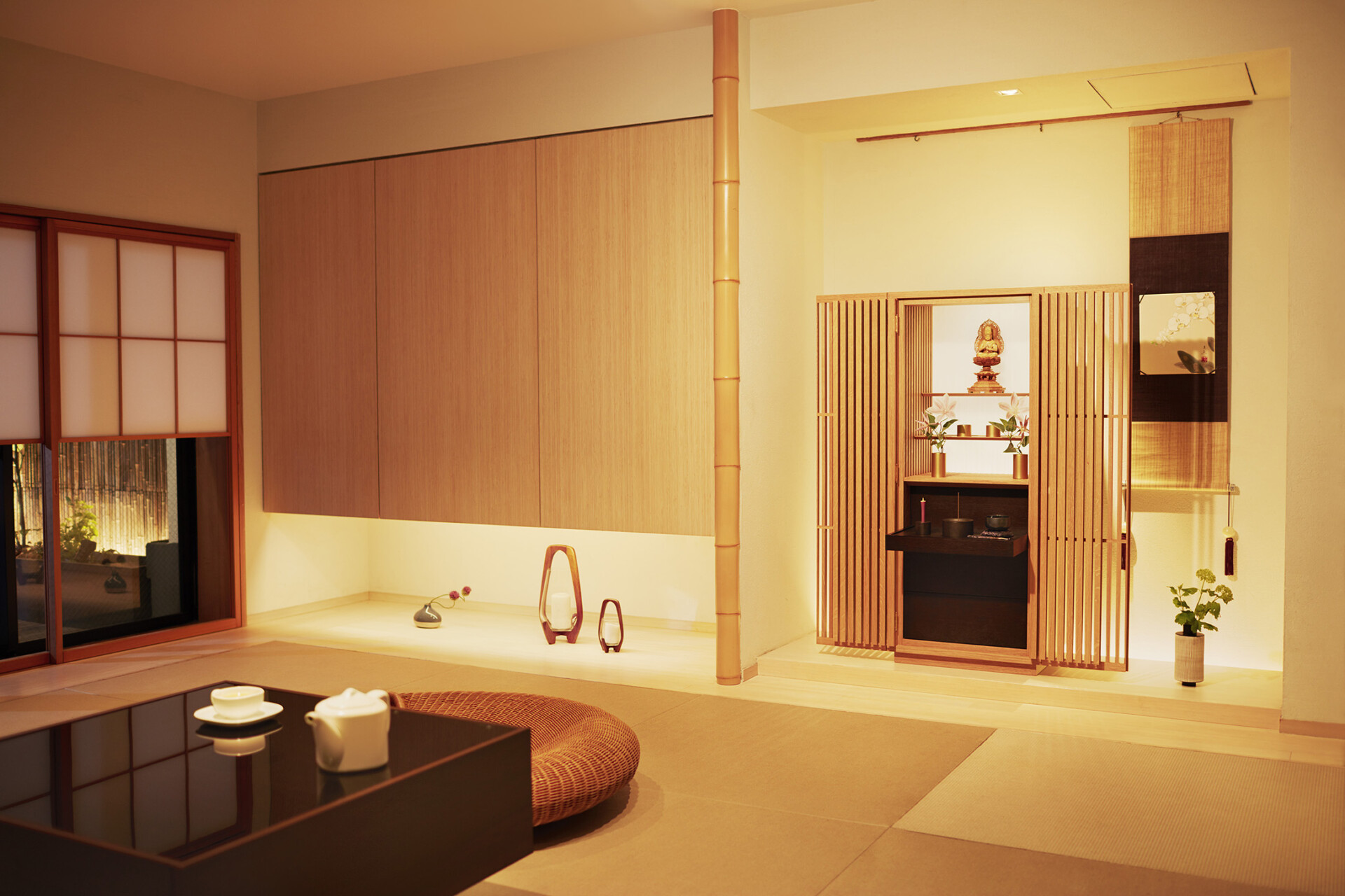 建築家・隈研吾による現代の日本の家に馴染む美しさを追求した究極の和モダン仏壇『薄院』